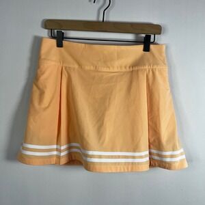 NWT CALIA Golf Skort Women 8 Peach Sherbert Orange Truelight Side Zip 15" Length